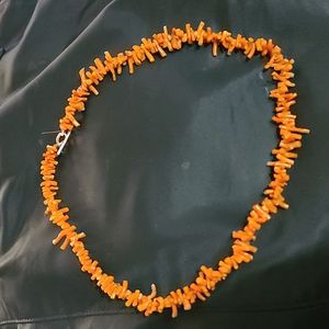 Vintage strand of branch corral necklace
